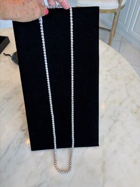 CZ Tennis Necklace - Elegant Womens Jewelry Necklace